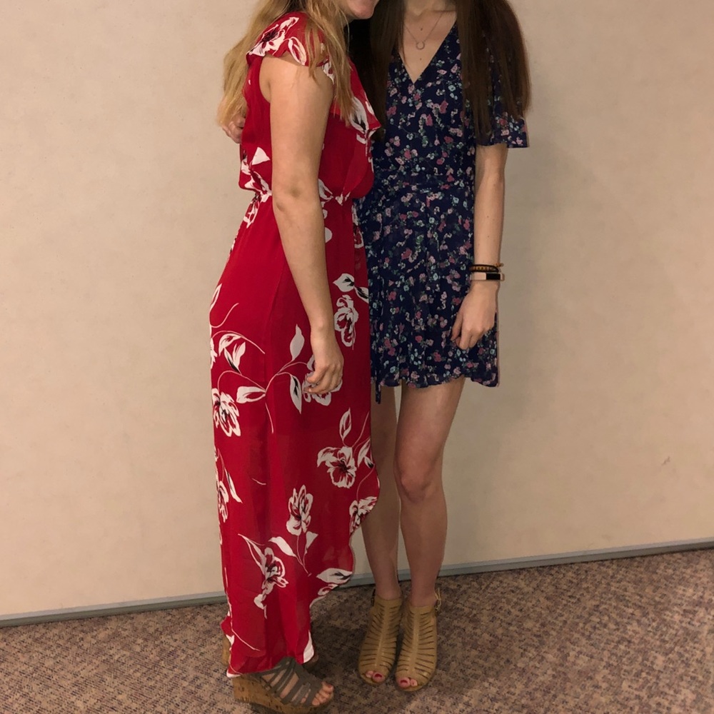 Floral High-Low Dress